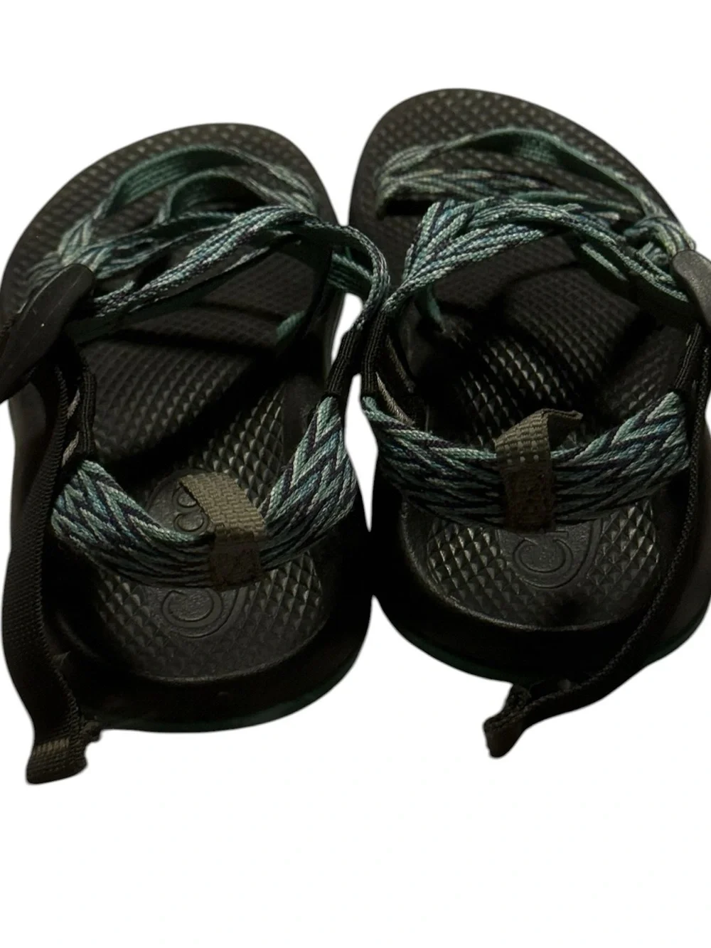 Chaco Kids ZX1 Classic Strappy Sandals – Teal/Green Pattern size 2